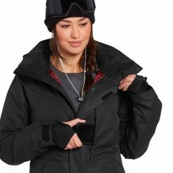 Discount 👍 Volcom Women's Ski Jackets Pine 2L TDS Jacket Women's 🎁 -VolcomYes. Sales 2022 BLA D2 1