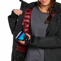 Discount 👍 Volcom Women's Ski Jackets Pine 2L TDS Jacket Women's 🎁 -VolcomYes. Sales 2022 BLA D3 1