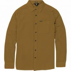 New 🛒 Volcom Men's Flannel Shirts Caden Solid Shirt Men's 🎁 -VolcomYes. Sales 2022 BUT