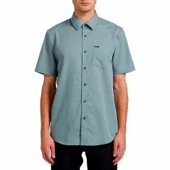 Discount ⭐ Volcom Men's Button-Down Short-Sleeve Shirts Stallcup Short Sleeve Button Down Shirt Men's ⭐