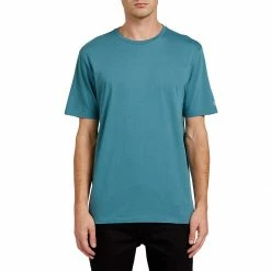 Best deal ❤️ Volcom Men's Short-Sleeve T-Shirts Solid Slim T Shirt Men's 🛒