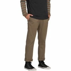 Hot Sale ❤️ Volcom Men's Khaki Pants Frickin Modern Stretch Chino Pant Men's ⌛ -VolcomYes. Sales 2022 MR