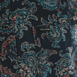 Best Sale ⭐ Volcom Men's Button-Down Short-Sleeve Shirts Sol Setter Shirt Men's 😍 -VolcomYes. Sales 2022 NAV D2