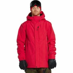Outlet 🔔 Volcom Men's Snowboard Jackets L Gore Tex Jacket Men's 😀 -VolcomYes. Sales 2022 RED 2