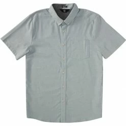 Best deal 😍 Volcom Men's Button-Down Short-Sleeve Shirts Everett Oxford Short Sleeve Shirt Men's ❤️ -VolcomYes. Sales 2022 STOBLU 4